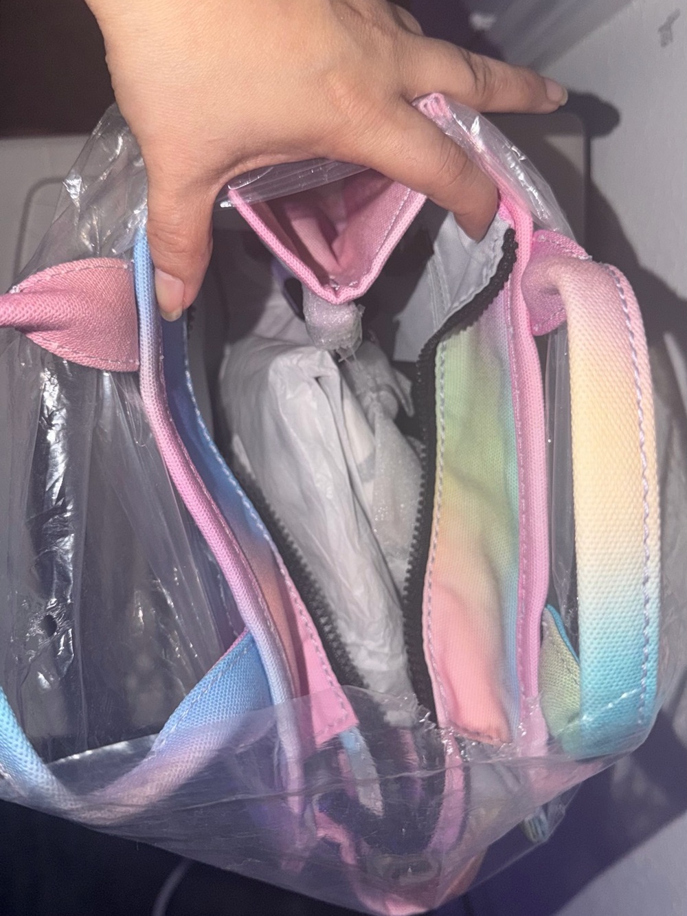 Marc Jacob’s Pastel Rainbow Tote Bag - Women's Small Handbag - Picture 2 of 4